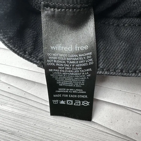Wilfred Free Black Retro Cargo Pant‎ Women Size 8 | Baggy Barrel Utility Grunge - Image 9