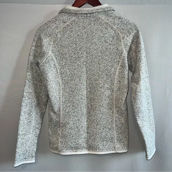 Patagonia Women’s Better Sweater 1/4 Zip Pullover - Small - Birch White - Image 2