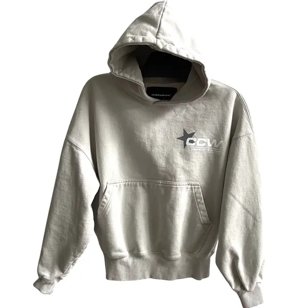 Cold Culture CCW Hoodie Unisex XS Stone‎ Star Graphic Streetwear Heavyweight - Image 2