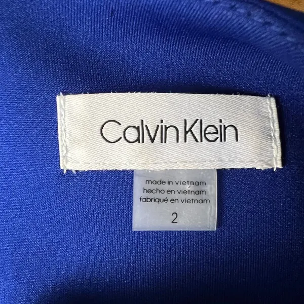 Calvin Klein Womens Dress Size 2 Event Party Cocktail Wedding Guest Evening Chic - Image 3