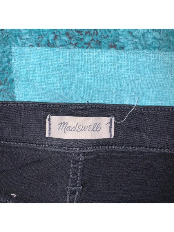 Madewell Woman’s Size 28 High Rise Shorts Black Denim Summer Cutoff Shorts - Image 4