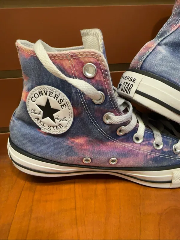 Converse Chuck Taylor All Star High Top Tie-Dye Galaxy Sneakers Size 8 - Image 3