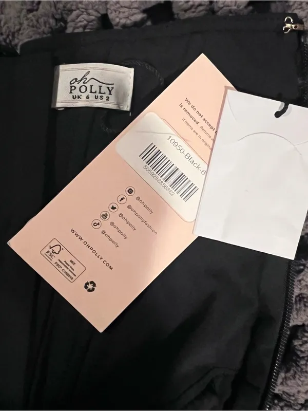 🌺Nwt Oh Polly Black Halter Corset Maxi Dress Size 2🌺 - Image 8