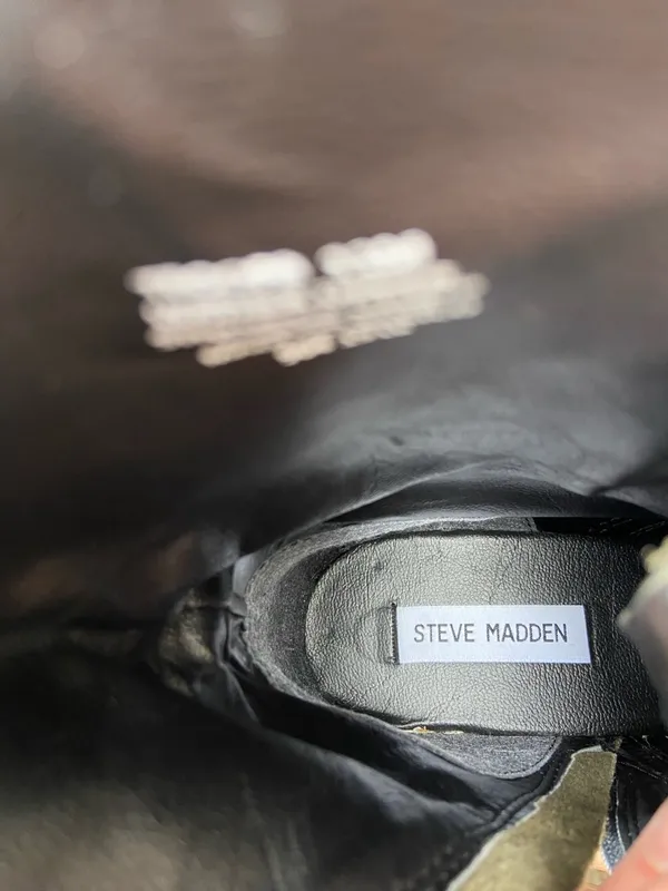 STEVE MADDEN Leather Lace-Up Combat Boots🖤🖤 - Image 9