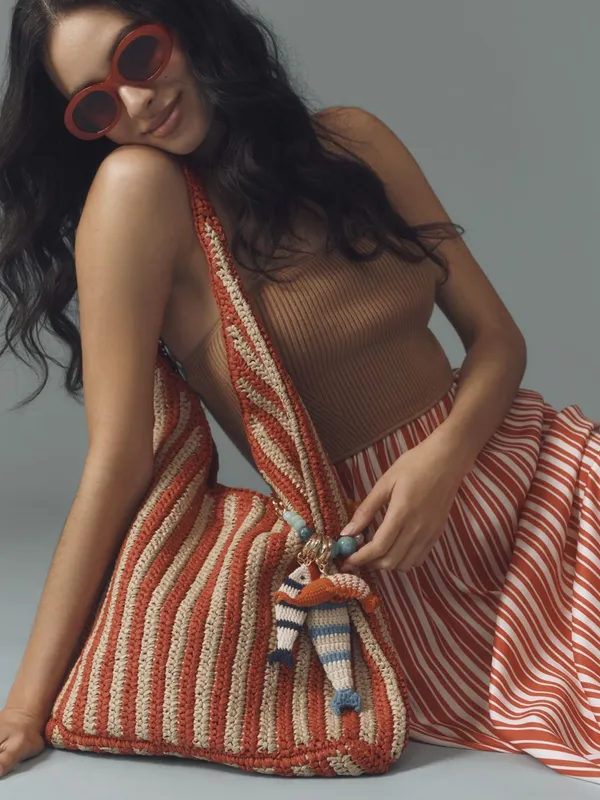NWOT Anthropologie Red and Cream Striped Maxi Dress - Image 4