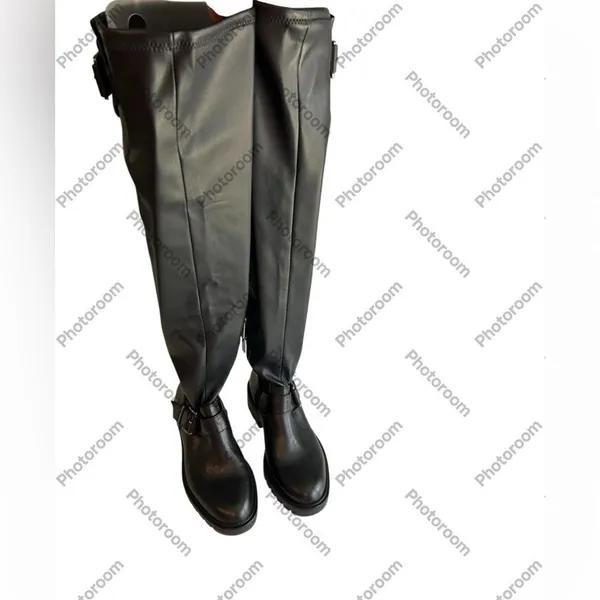 VINCE Camuto Boots April’s Over-The-Knee Boot Lug Sole Stretch, 6.5, NWOT - Image 2