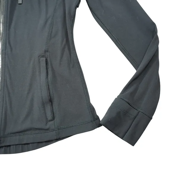 Lululemon Define Hoodie Black Full Zip Jacket Nulu Size 8 Casual Athleisure Yoga - Image 4