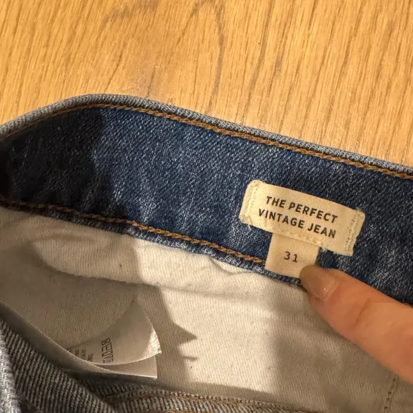 🍁 Madewell The Perfect Vintage Jean in Blue, Size 31, Straight Leg, High Waist - Image 10
