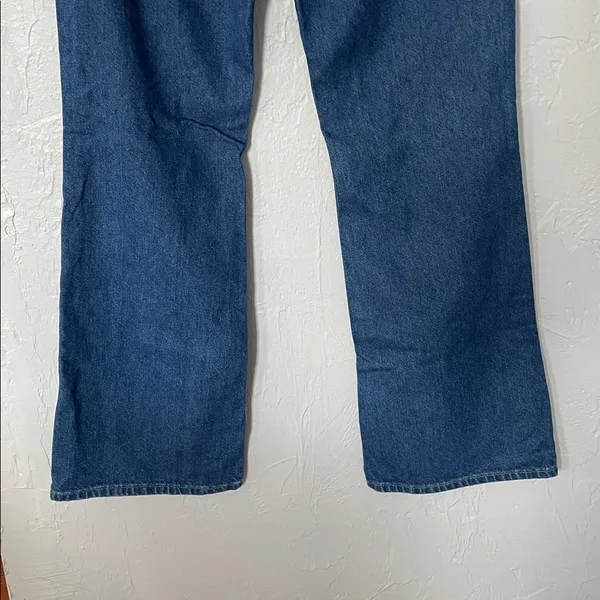 Free People We the Free Blue Flare Women's Jeans Minimalist Boho Work Waist 27” - Image 9