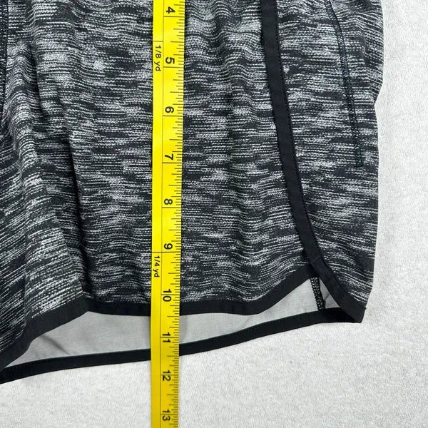 Lululemon Speed Up Shorts Women’s Size 4 Black Gray Space Dye Running Athletic - Image 8