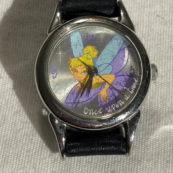Disney Once Upon A Time‎ Tinkerbell SII MU 0869 Watch Black Band SR626SW - Image 6