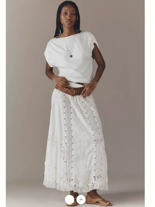 NWT Anthropologie x Nation Los Angeles Cotton Rebecca Boat-Neck Top - Image 2