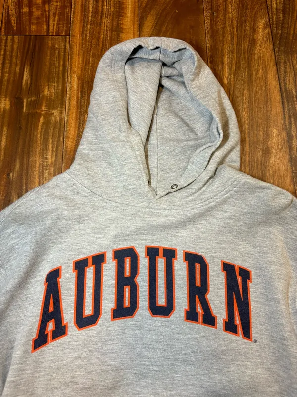 Y2K Auburn University grey hoodie Size M - Image 3