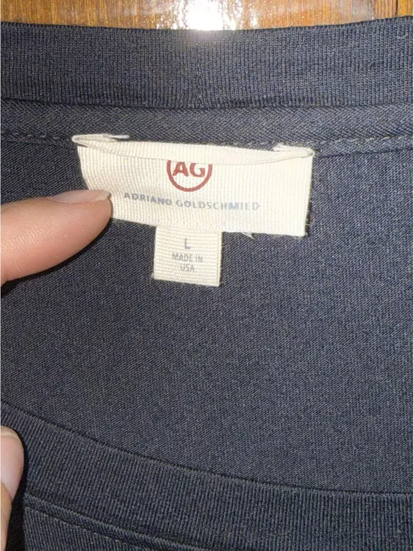 a mixed-media, long-sleeve top from AG Adriano Goldschmied - Image 3