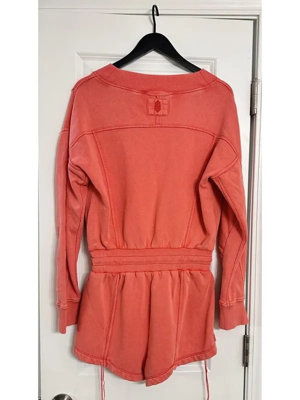 FREE PEOPLE Intercept Romper in Hibiscus Size Small - Image 5