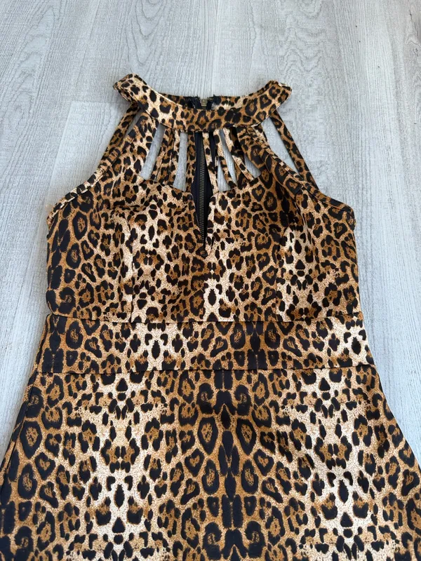 Leopard Print Halter Dress – Size Unknown Multiple - Image 2
