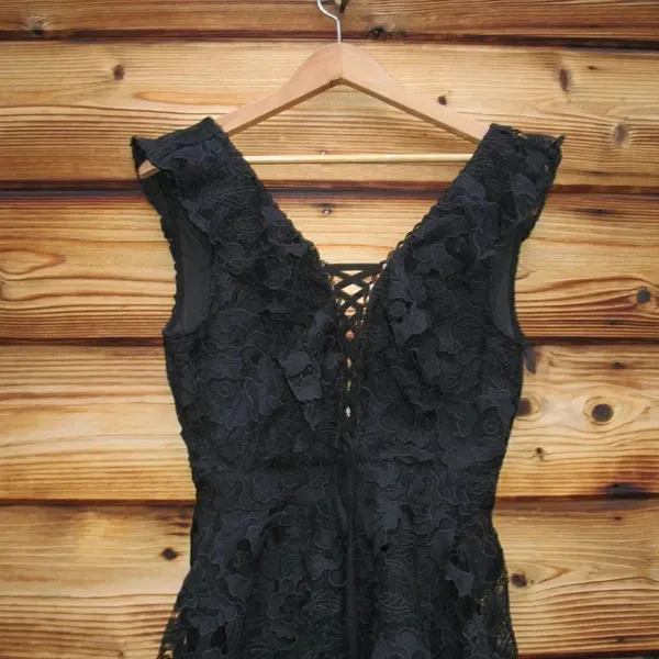 Michael Costello X Revolve Kandie Mini Lace Dress S - Image 5