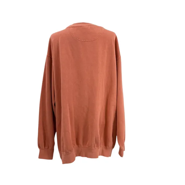 Montauk The End Crewneck Sweatshirt Spell Out Vintage Style Coral Orange XXL‎ - Image 6