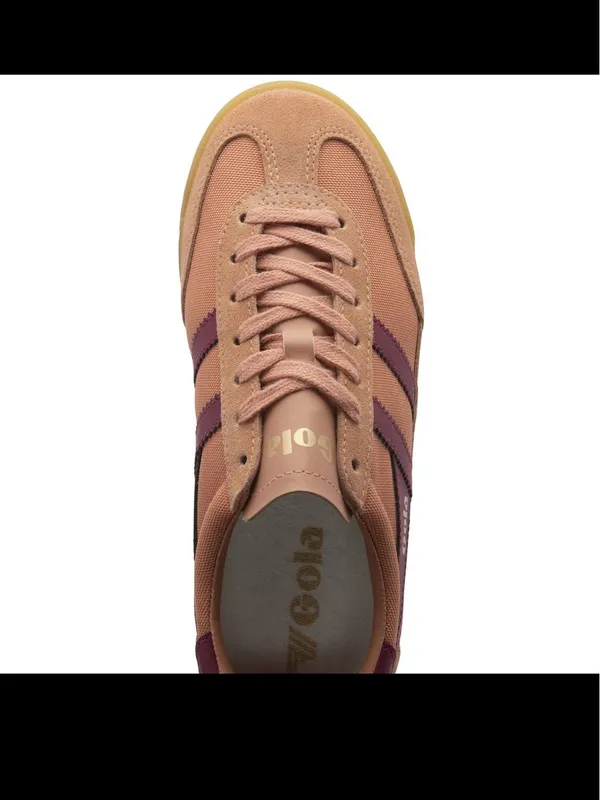 NEW Gola Harrier Trainer in Peach and Burgundy - Image 6