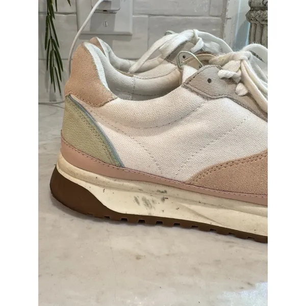 Madewell MWL Kickoff Trainer Neutral Sneakers in Pastel Colorblock Womens‎ 9 - Image 6