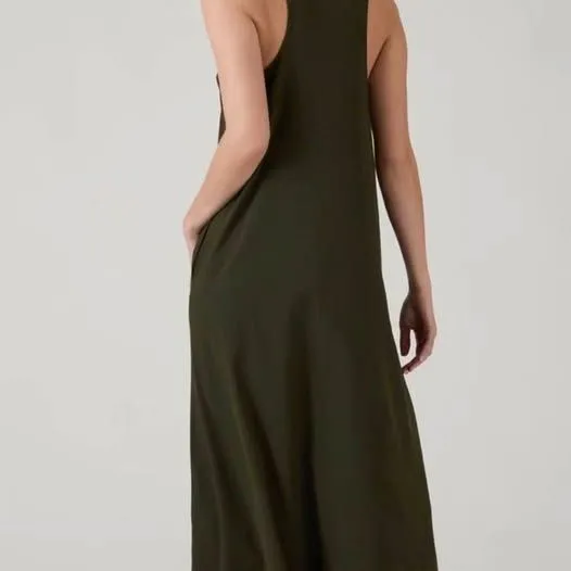 Athleta Olive Green Maxi Dress size M - Image 2
