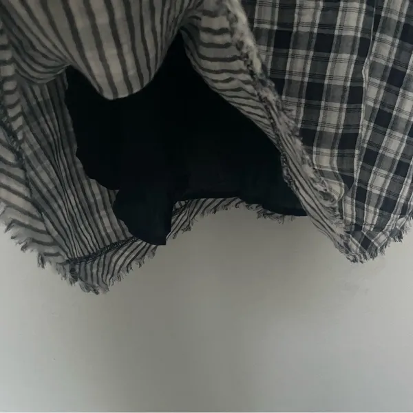 Paper Crane Navy Plaid Mini Dress NWT - Image 3