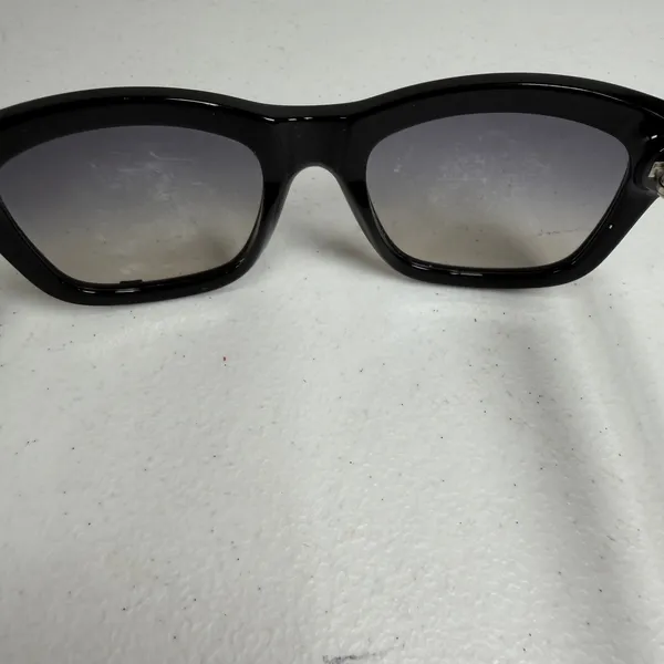 Tory Burch Sunglasses Square Black TY 7075 Silver Logo Grey Gradient Lens - Image 10