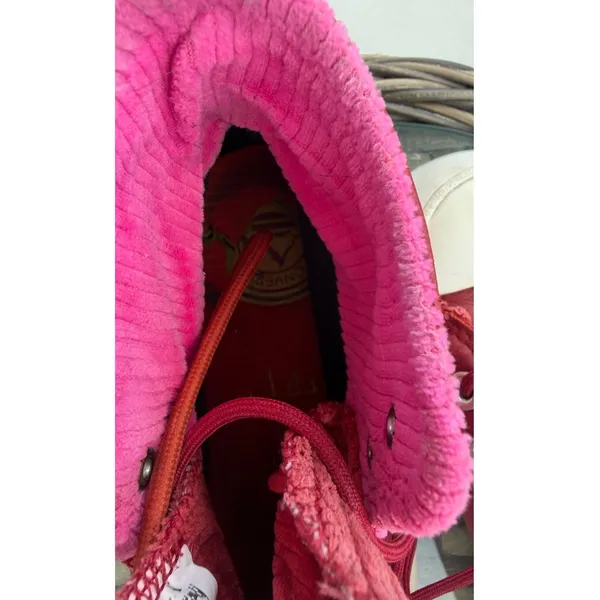 Converse Chuck Taylor All Star RED LUGG Gore-Tex Leather 5.5 WomensD - Image 4