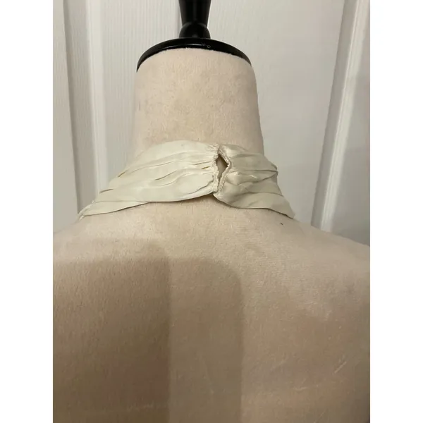 NWT Danielle Bernstein WeWoreWhat Satin Stretch Charmeuse Halter Top Ivory M - Image 7