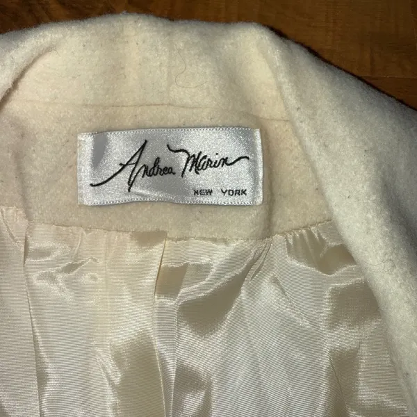 Andrea Marin New York Wool‎ Blazer Coat Women 1X Career Jacket winter vintage - Image 5