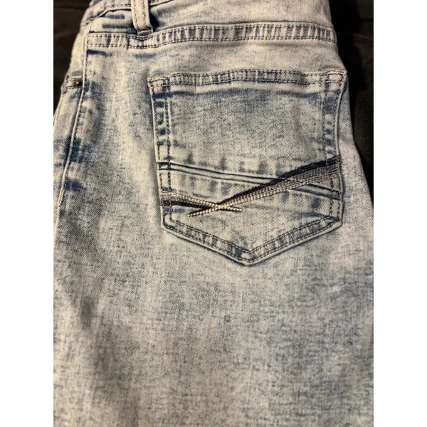 BKE Stella Low Rise Ankle Skinny Jeans Light Acid Wash Distressed Slim Fit - Image 6