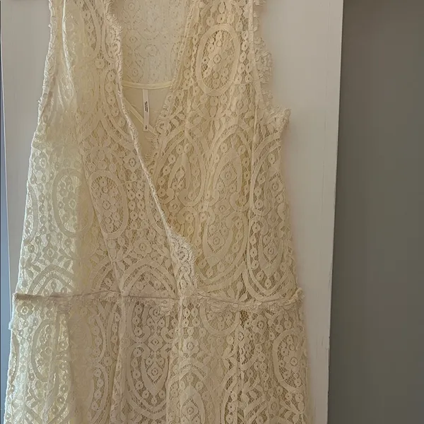Free People Heart in Two Cream Ivory Lace Dress - Image 8