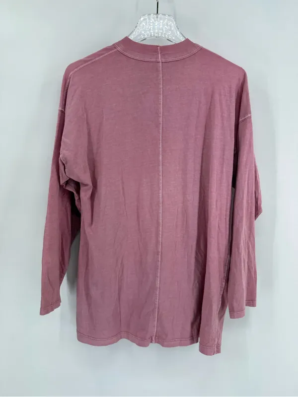 We The Free Free People pink Heather Women's Tunic Long Sleeve Shirt size small - Image 2