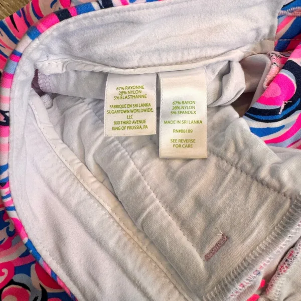 Lilly Pulitzer Buttercup Scallop Hem Shorts Rax Berry Flamingoals‎ Casual Size 0 - Image 5