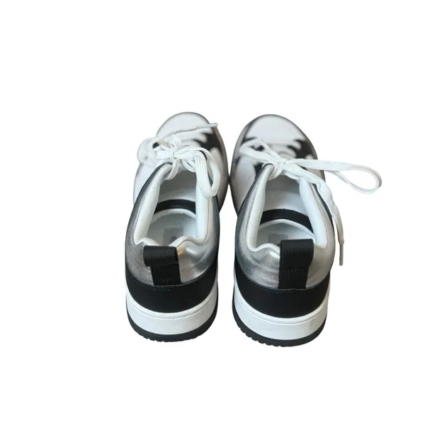 Steve Madden Black White Renigade‎ Low Top Sneakers Shoes Women's Size 7.5 - Image 4