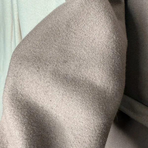 AllSaints Paxx Italian Wool Wrap Waterfall Trench Coat Dune Small Winter Jacket - Image 12