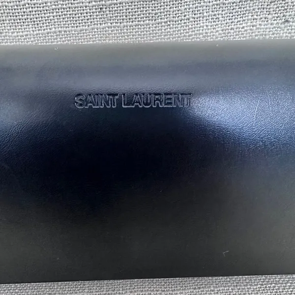 Saint Laurent Replacement Leather Sunglasses Case Black - Image 3