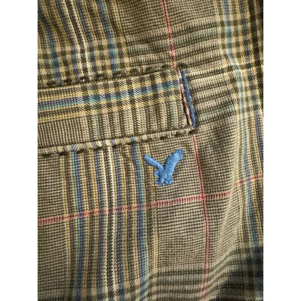 American Eagle Pencil Skirt Women’s Size 6 Gray Plaid Preppy Front Slit EUC - Image 3