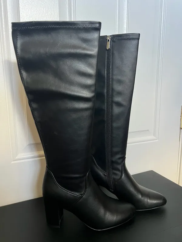 Michael by Michael Shannon: Women's Tall Black Dress Boots Sz 6.5 - Image 2