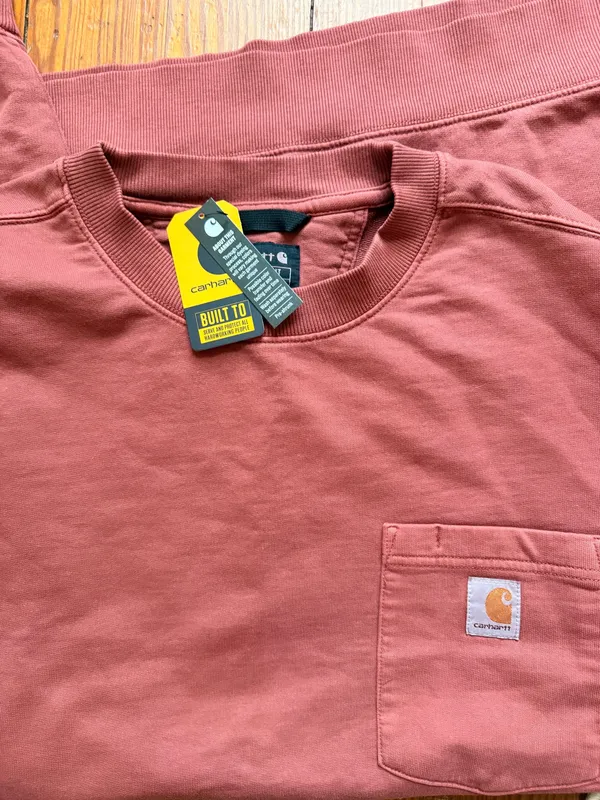 NWT Carhartt Men's Garment Dye Crew Sweatshirt xl tall - Image 3