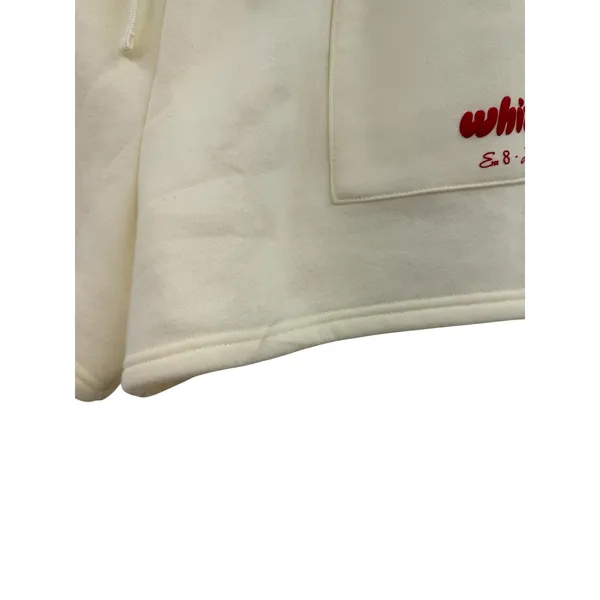 White Fox Era 8 Lounge‎ Essentials Cream Sweat Shorts Drawstring Size XL - Image 3