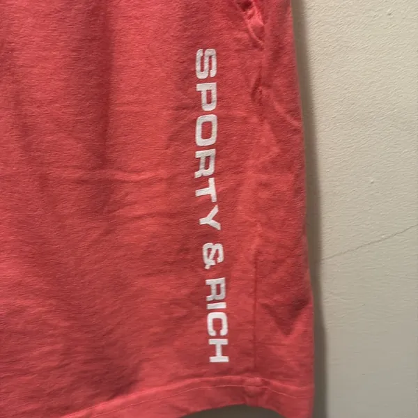 NWOT Sporty & Rich Bold Logo‎ gun short cotton candy XS - Image 5