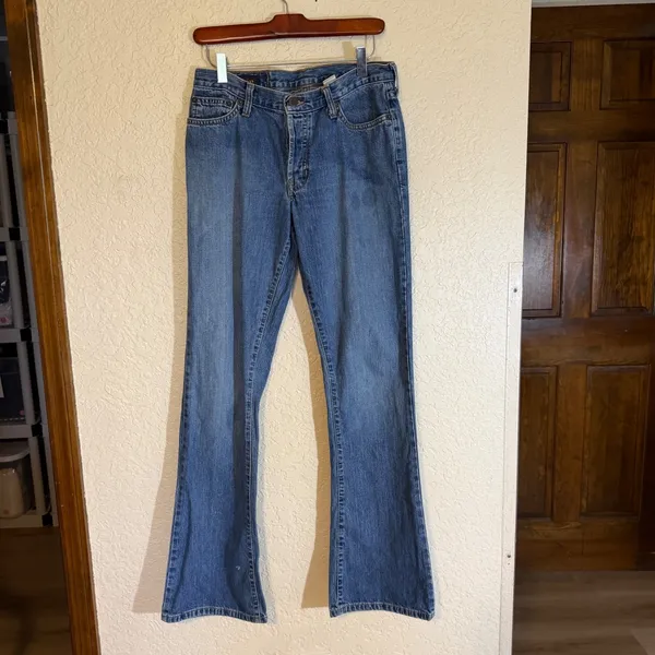 Abercrombie & Fitch Bootcut Jeans Blue 27 Women Low Rise Y2K Denim - Image 2