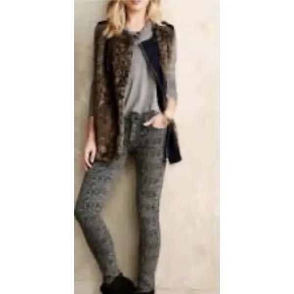 Mother The Looker Anything For‎ a Story Knit Wool Blend Pants Size 28 Tweed - Image 12