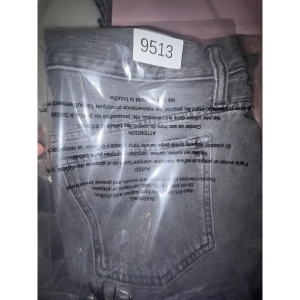Madewell High-Rise Denim Shorts Faded Black Raw Hem Cut-Offs Size 29‎ - Image 10