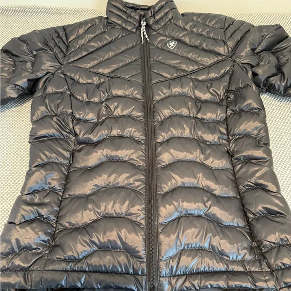 Ariat Tek Down Jacket Women's XS Puffer Full Zip Black - Image 6