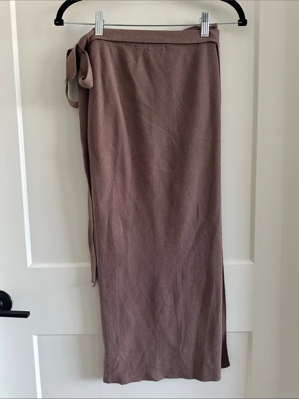 Zara mauve wrap skirt - Image 4