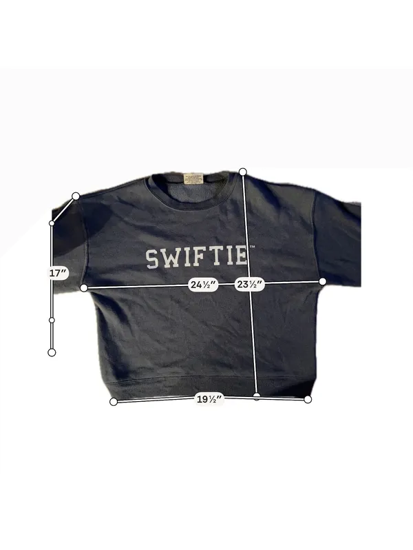Taylor Swift Gray Swiftie Crewneck Sweatshirt Size L - Image 6