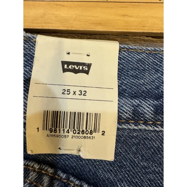 501® Original Fit Women's Jeans 90's Size 25 By 32 Medium Wash Premium Denim - Image 7