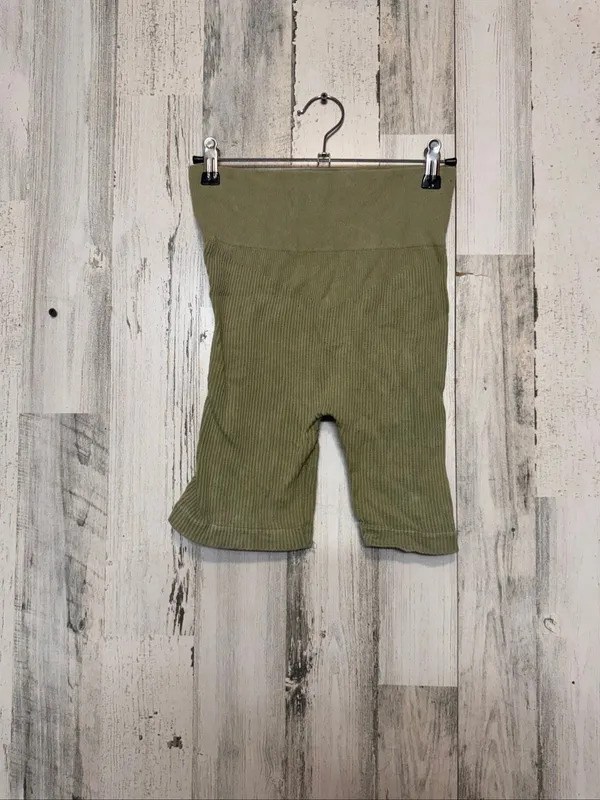 JoyLab Two Piece Set Womens Small Olive Green Ribbed Crop Tank Biker Shorts - Image 9